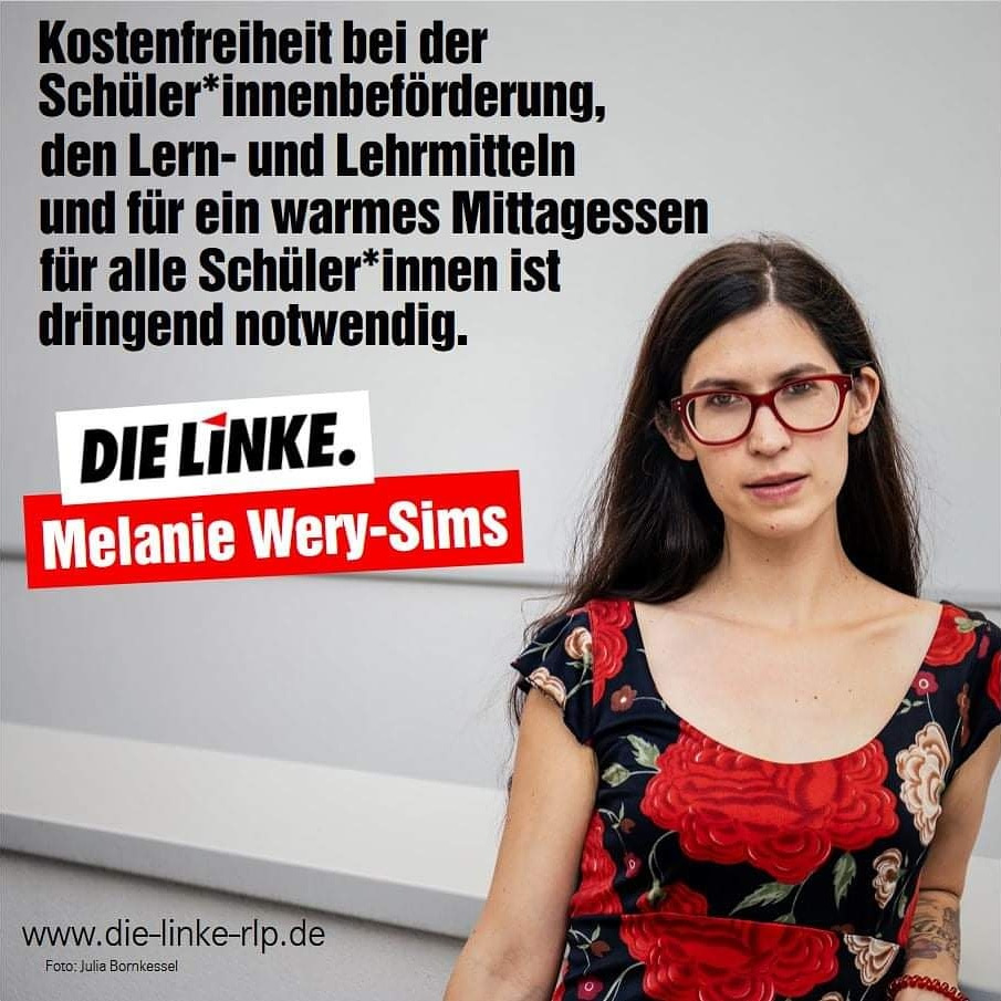 Melanie Wery-Sims, Spitzenkandidatin und Landtagskandidatin für die Landtagswahlen in Rheinland-Pfalz am 14. März 2021, DIE LINKE